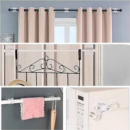 Drill Free Curtain Rod Holder - Self Adhesive Clip |🔥FLAT 50% SAVINGS🔥
